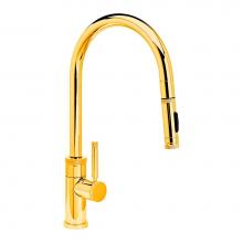 Waterstone 9410-PG - Waterstone Industrial PLP Pulldown Faucet - Toggle Sprayer - Angled Spout