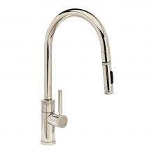 Waterstone 9410-PN - Waterstone Industrial PLP Pulldown Faucet - Toggle Sprayer - Angled Spout