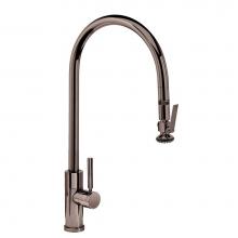 Waterstone 9750-BLN - Waterstone Modern Extended Reach PLP Pulldown Faucet - Lever Sprayer