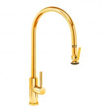 Waterstone 9750-PG - Waterstone Modern Extended Reach PLP Pulldown Faucet - Lever Sprayer
