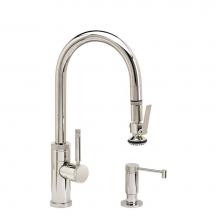 Waterstone 9930-2-PG - Waterstone Industrial Prep Size PLP Pulldown Faucet - Lever Sprayer - 2pc. Suite