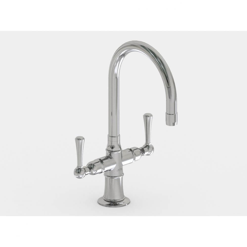 Single Hole 7'' Swivel Spout with Metal Lever