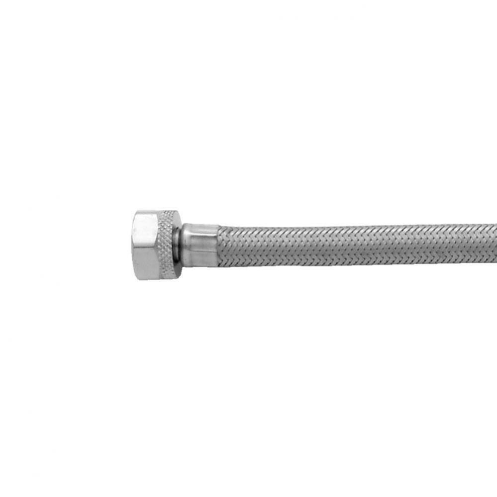 JACLOFLEX™ Clear Stainless Steel Flexible Braided  3/8'' O.D. x 1/2'' IPS -
