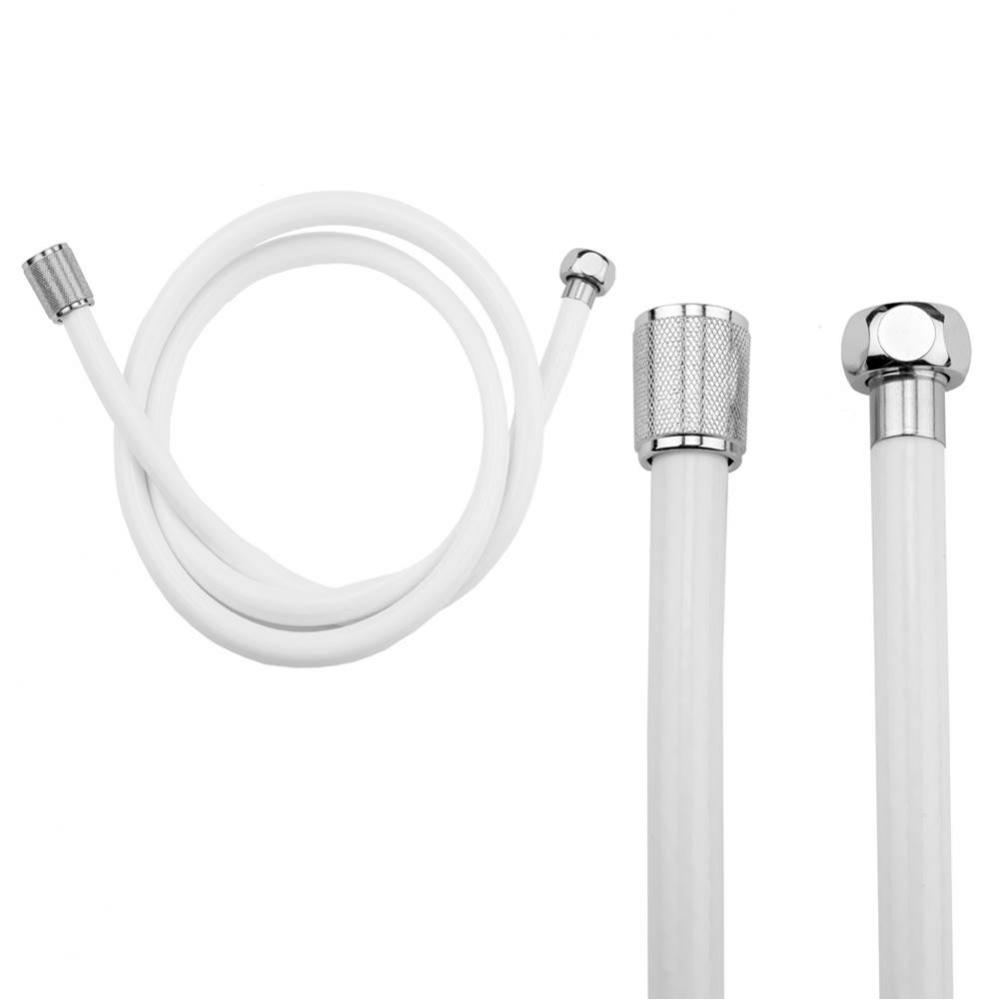 71'' Reinforced White Vinyl Hose