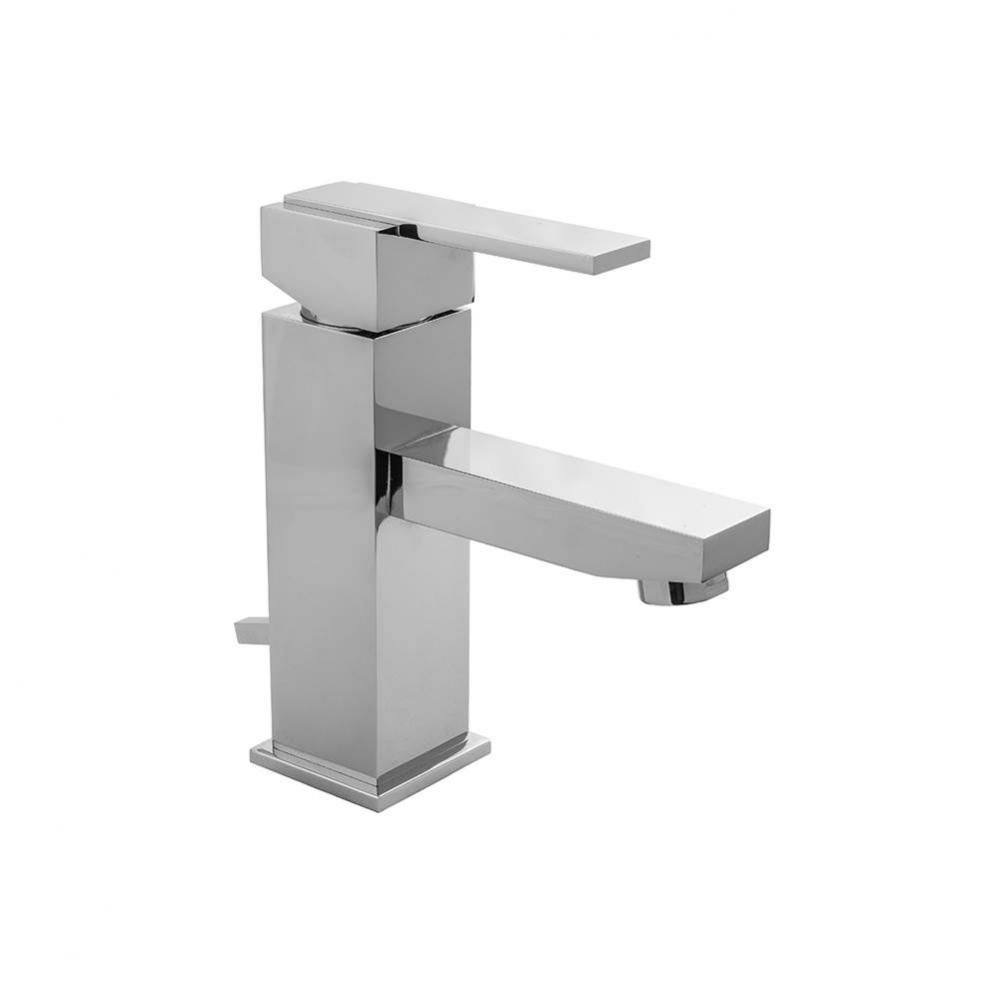 CUBIX Single Hole Faucet with Fully Polished and Plated Pop-Up Drain