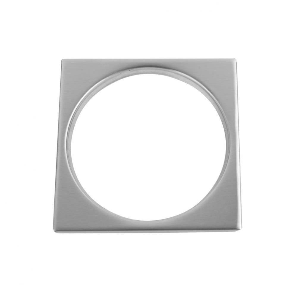 Square Tile Flange Shower Drain Plate (4 1/4'' Square)
