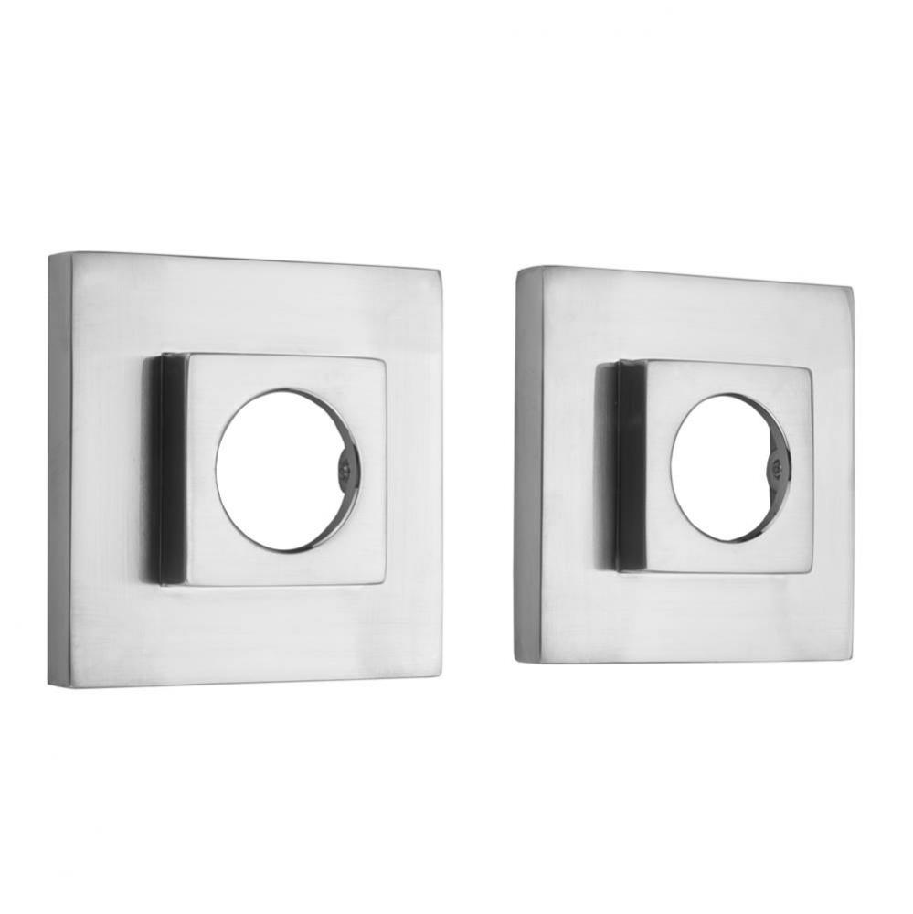 Brass Square Shower Curtain Rod Flanges