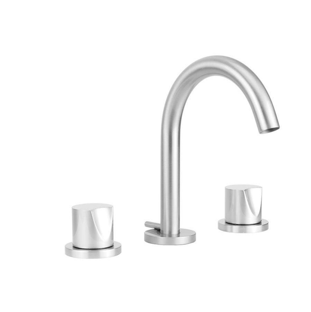 Uptown Contempo Slim Faucet with Round Escutcheons & Thumb Handles- 1.2 GPM