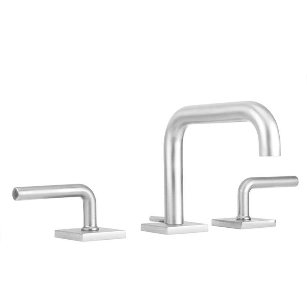 Downtown Contempo Slim Faucet with Square Escutcheons & Contempo Slim Lever Handles- 0.5 GPM
