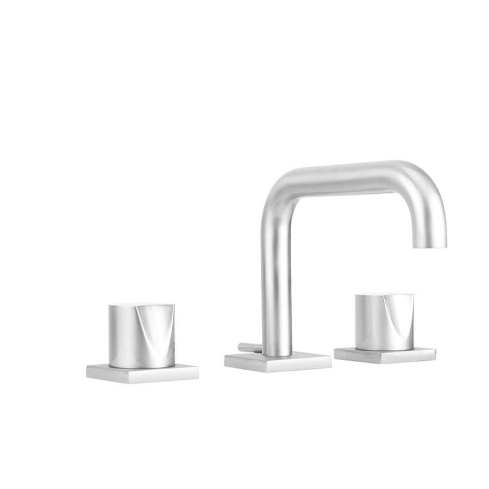 Downtown Contempo Slim Faucet with Square Escutcheons & Thumb Handles- 1.2 GPM