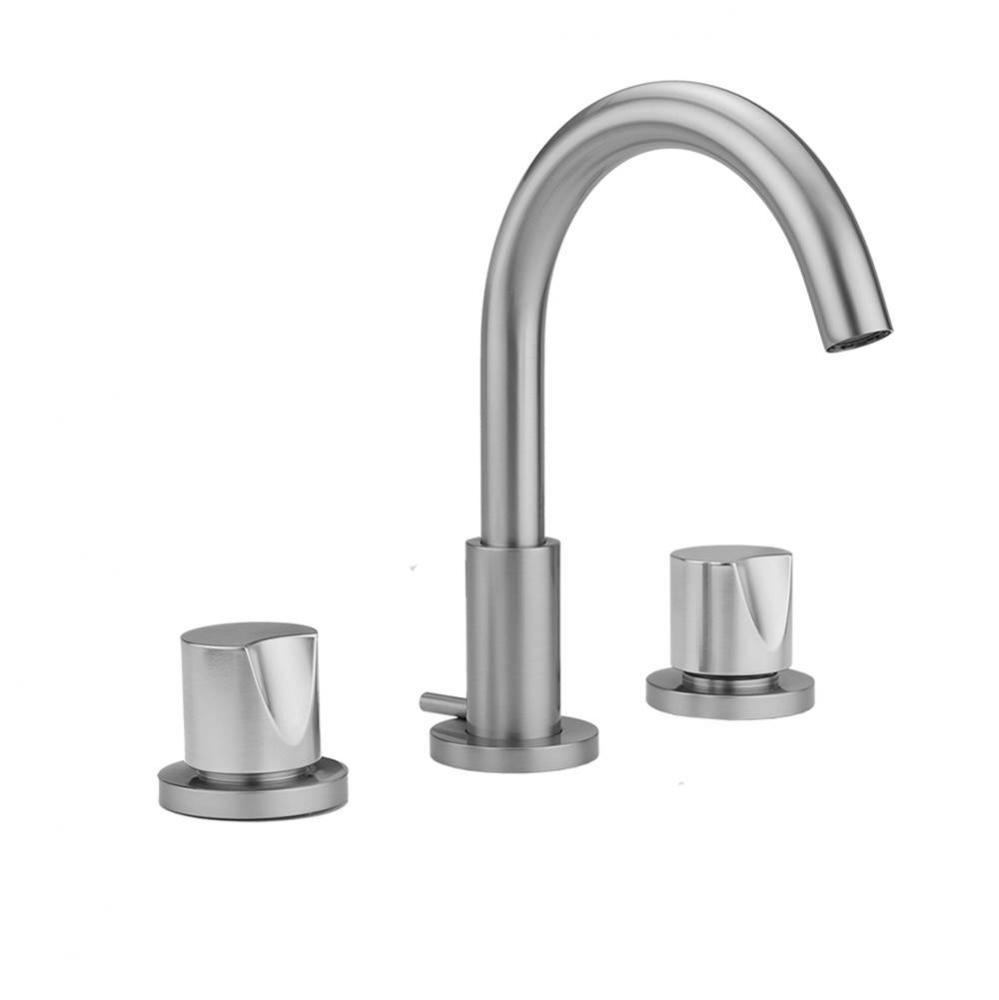 Uptown Contempo Faucet with Round Escutcheons & Thumb Handles- 0.5 GPM