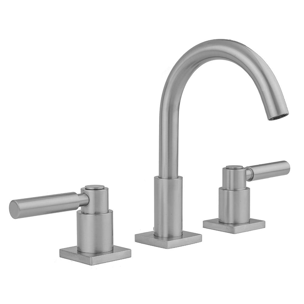 Uptown Contempo Faucet with Square Escutcheons and Lever Handles