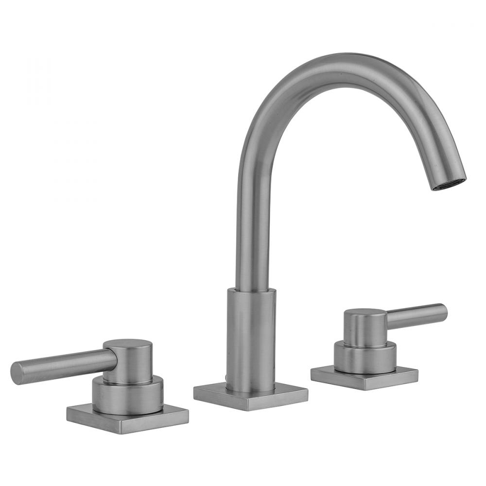 Uptown Contempo Faucet with Square Escutcheons and Low Lever Handles- 0.5 GPM