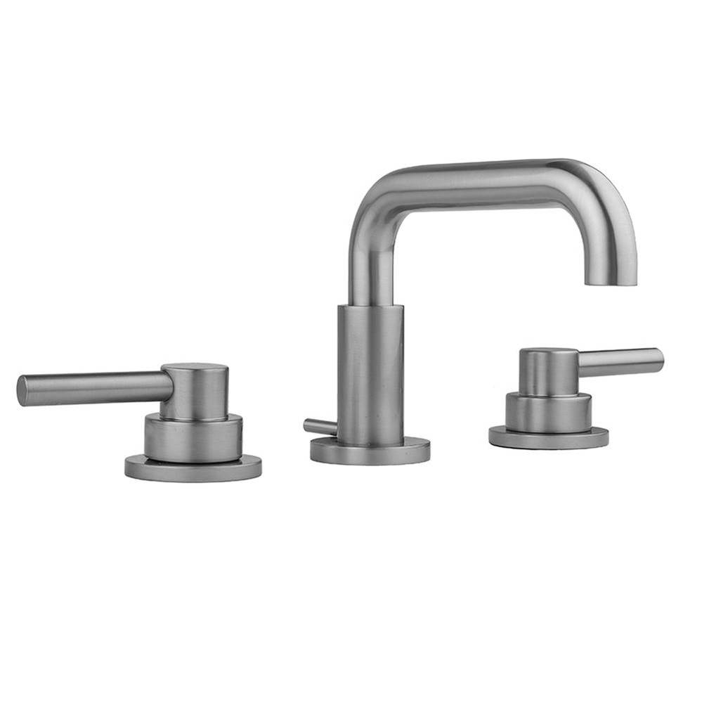 Downtown  Contempo Faucet with Round Escutcheons & Low Contempo Lever Handles- 0.5 GPM