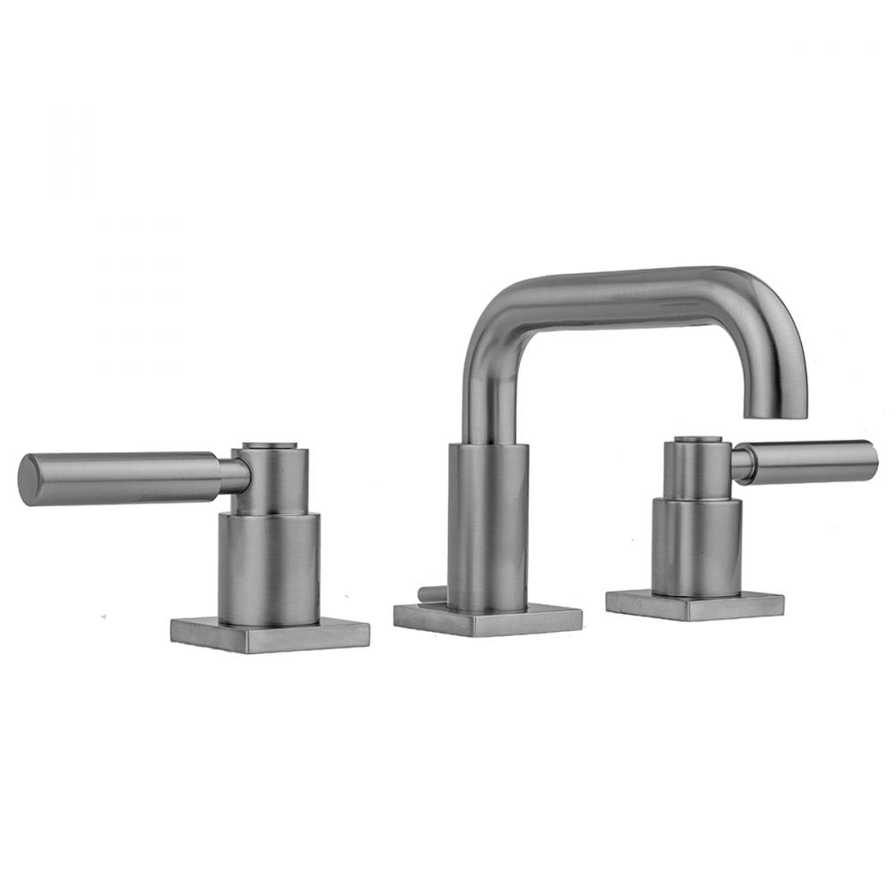 Downtown Contempo Faucet with Square Escutcheons and High Lever Handles- 0.5 GPM