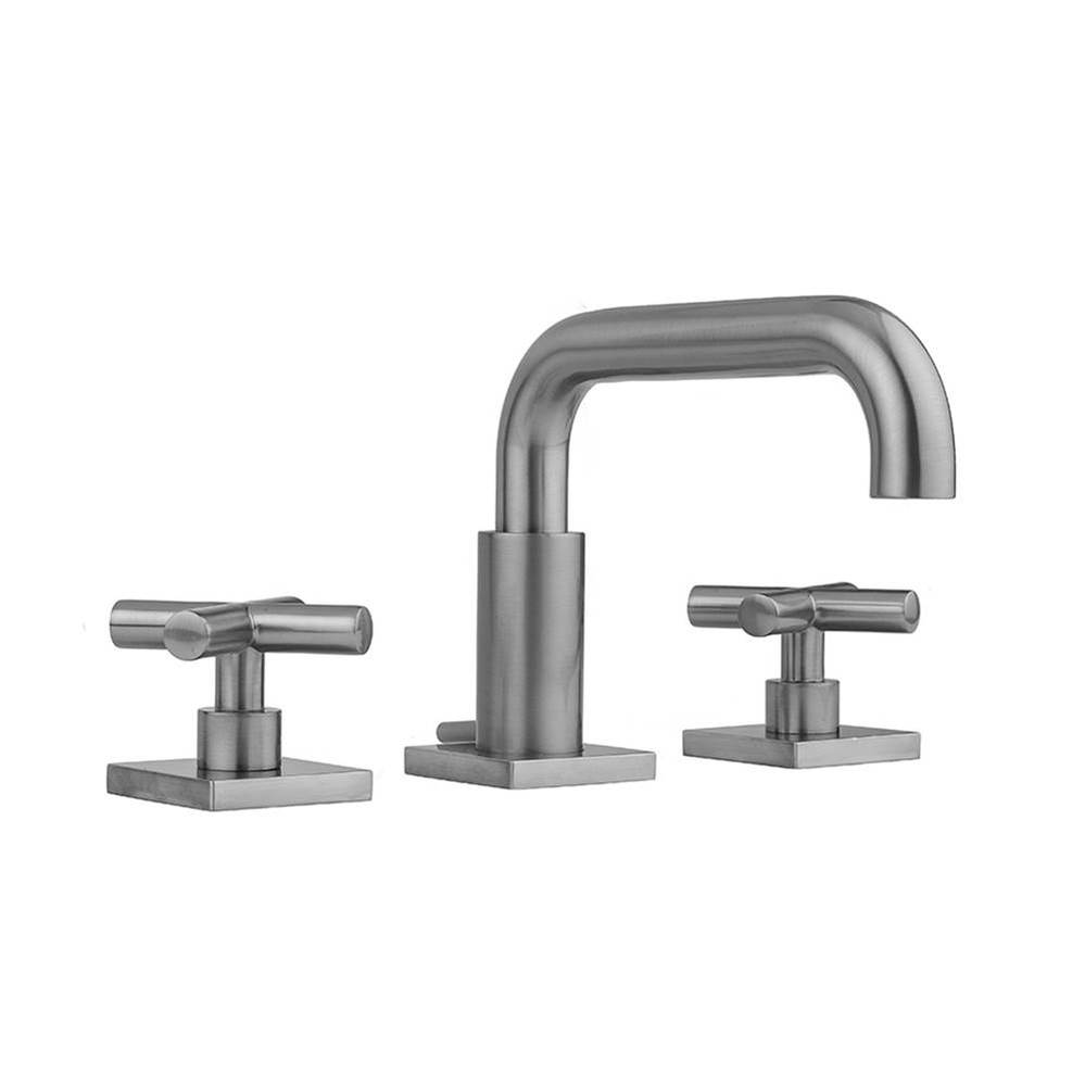 Downtown  Contempo Faucet with Square Escutcheons & Contempo Hub Base Cross Handles- 0.5 GPM