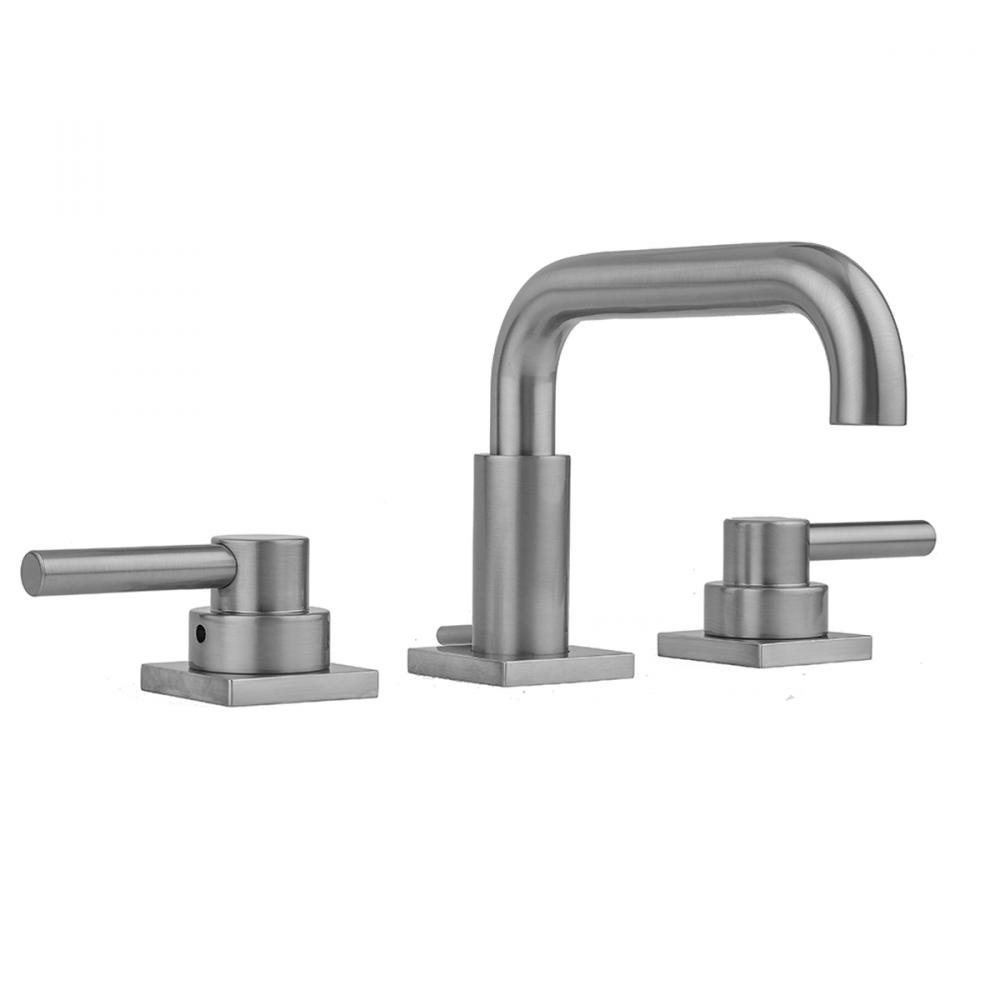 Downtown Contempo Faucet with Square Escutcheons and Contempo Lever Handles- 0.5 GPM