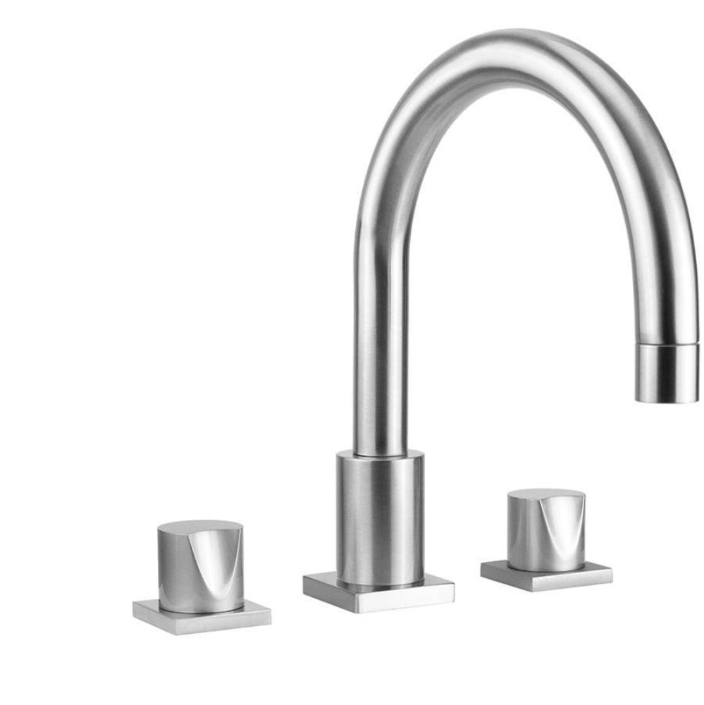 Contempo Uptown Roman Tub Set with Thumb Control Handles - Square Escutcheons