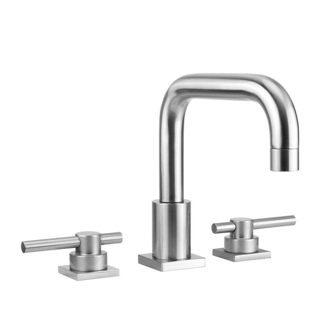 Contempo Downtown Roman Tub Set with Peg Lever Handles and Square Escutcheons