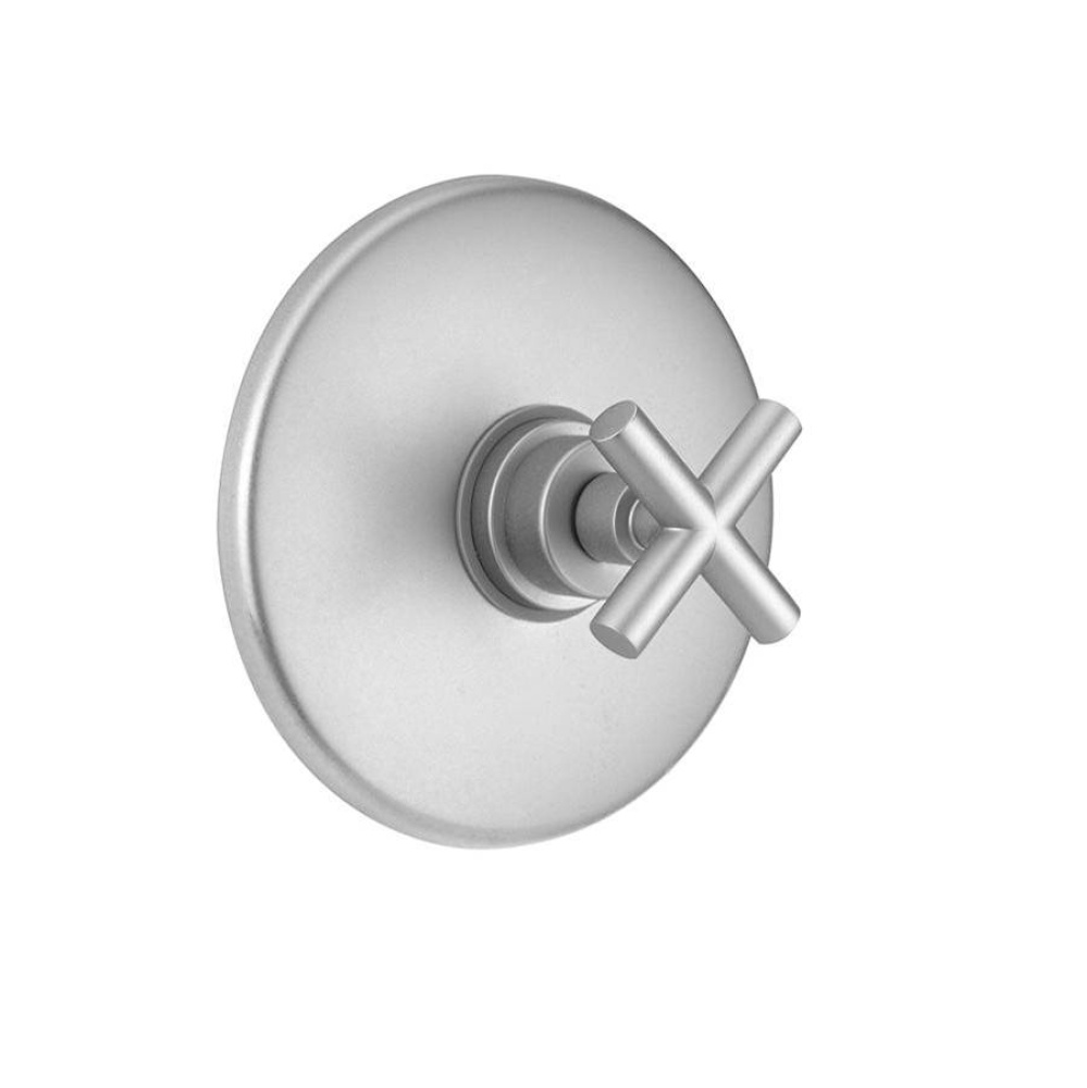 Round Plate with Contempo Slim Cross Trim for Pressure Balance Cycling Valve (J-CSV)