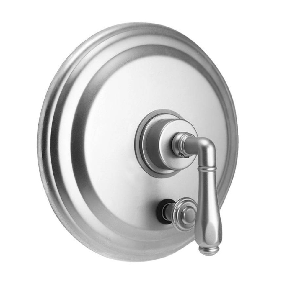 Round Plate With Hex Lever Trim For Pressure Balance Cycling Valve With Built-in Diverter (J-DIV-C