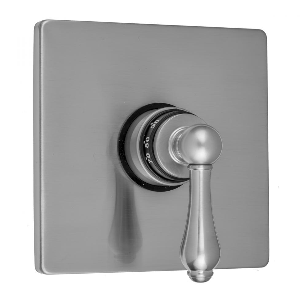 Square Plate with Regency Lever Trim for Thermostatic Valves (J-TH34 and J-TH12)