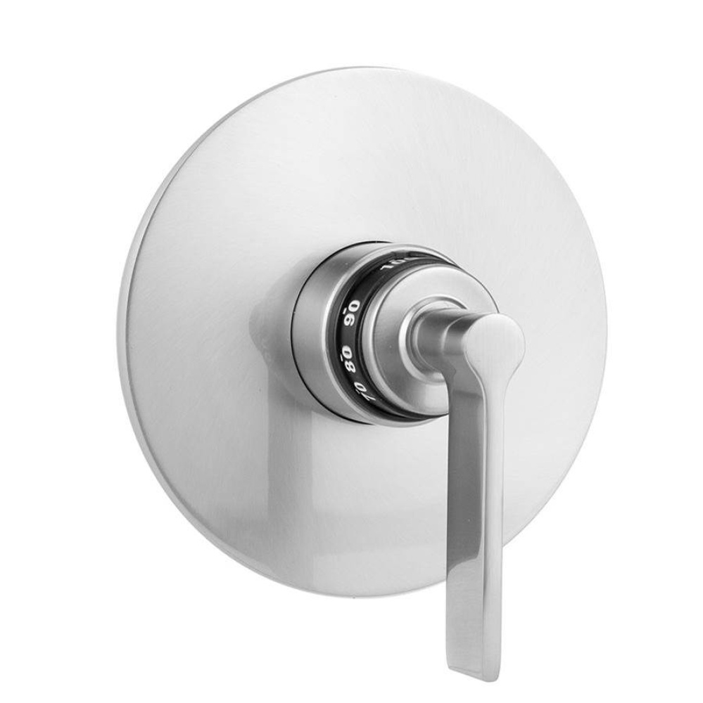 Round Plate With Lila Lever Handle Trim For Thermostatic Valves (J-TH34 & J-TH12)