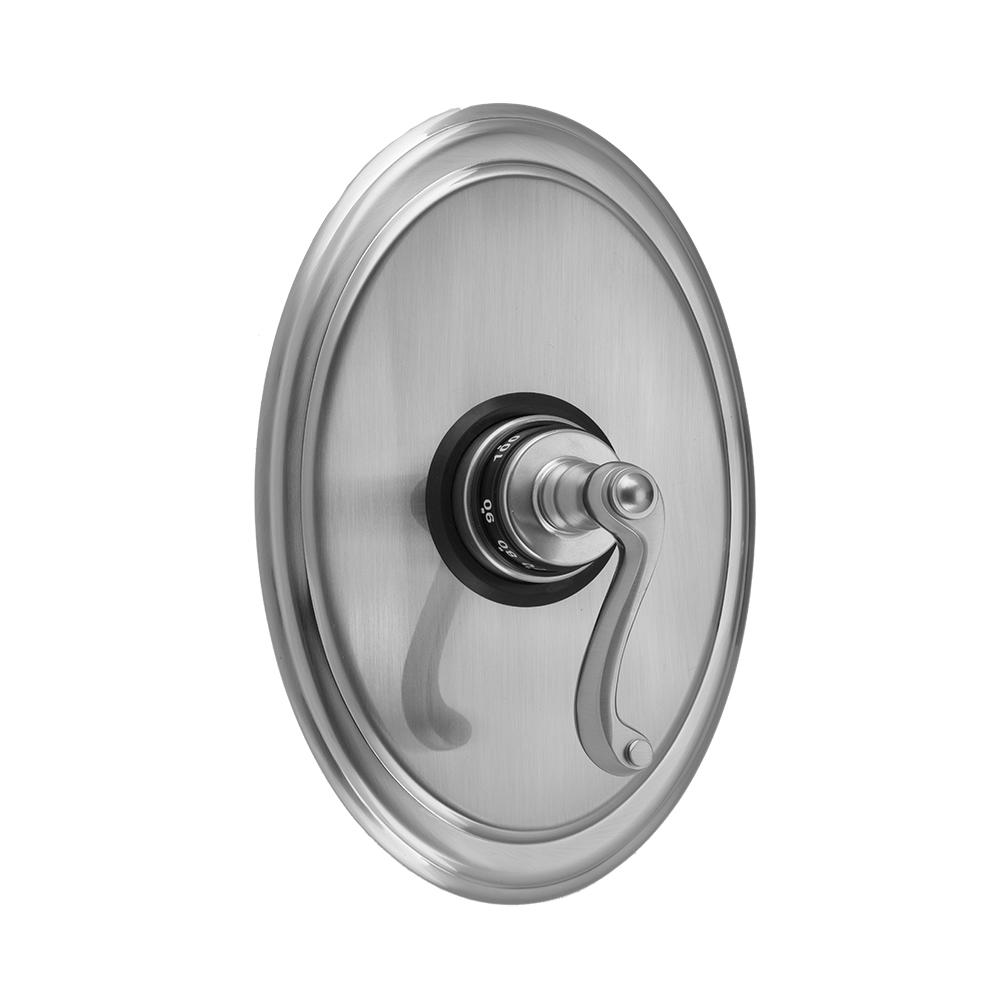 Oval Plate With Ribbon Lever Trim For Thermostatic Valves (J-TH34 and J-TH12)