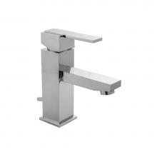 Jaclo 3377-836-PCH - CUBIX Single Hole Faucet with Fully Polished and Plated Pop-Up Drain