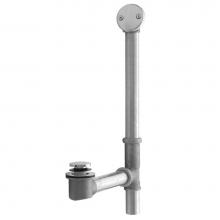 Jaclo 365-537-PCH - Brass Tub Drain Bottom Outlet Standard Toe Control with Faceplate (Round) Fully Polished and Plate