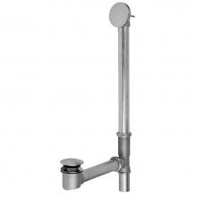 Jaclo 366-537-PCH - Brass Tub Drain Bottom Outlet Standard Toe Control with Faceplate (Round) Fully Polished and Plate