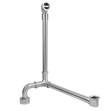 Jaclo 399-3537-PCH - Brass Tub Drain Side Outlet w/ Pivot Neck Fully Polished & Plated Tub Waste