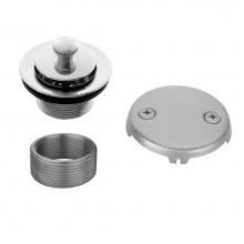 Jaclo 542-PCH - Lift and Turn Tub Drain Strainer with Faceplate (Two Hole)