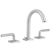 Jaclo 7771-TSQ458-PCH - Uptown Contempo Slim Faucet with Square Escutcheons & Contempo Slim Lever Handles