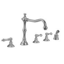 Jaclo 9930-T679-A-TRIM-PCH - Roaring 20's Roman Tub Set with Ball Lever Handles and Angled Handshower