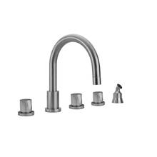 Jaclo 9980-T672-A-TRIM-PCH - Contempo Roman Tub Set with Thumb Handles and Angled Handshower