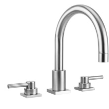 Jaclo 9981-TSQ632-TRIM-PCH - Contempo Uptown Roman Tub Set with Contempo Low Lever Handles - Square Escutcheons