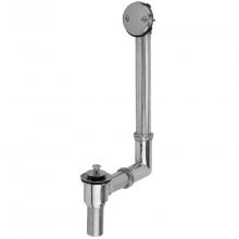 Jaclo 403-SCU - Brass Tub Drain Direct Outlet Lift & Turn (Two Hole) Fully Polished & Plated Tub Waste