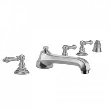 Jaclo 6970-T679-S-TRIM-PCH - Westfield Roman Tub Set with Low Spout and Ball Lever Handles and Straight Handshower Mount