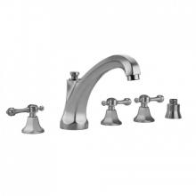 Jaclo 6972-T682-S-TRIM-PCH - Astor Roman Tub Set with High Spout and Majesty Lever Handles and Straight Handshower Mount