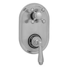 Jaclo T9574-TRIM-PCH - Oval Plate with Smooth Lever Thermostatic Valve with Ball Cross Built-in 2-Way Or 3-Way Diverter/V