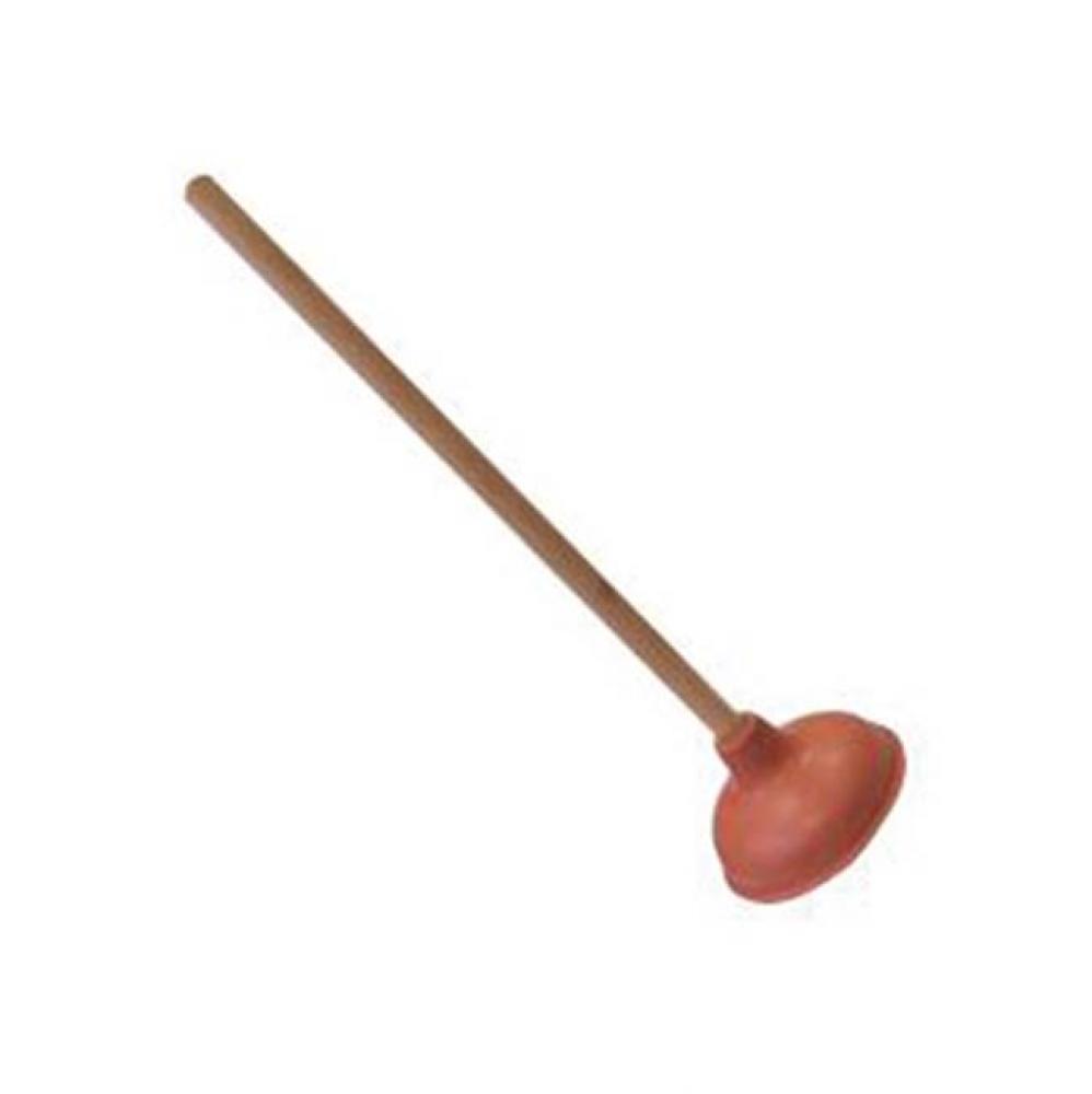 Force Cup Plunger with 18  Wooden Handle