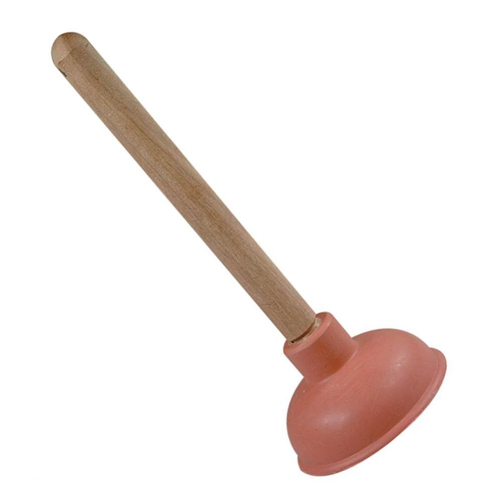 Force Cup Plunger with 9  Wooden Handle