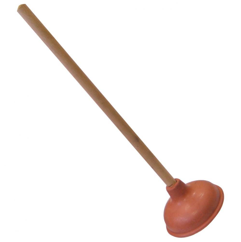 Force Cup Plunger with 18  Wooden Handle