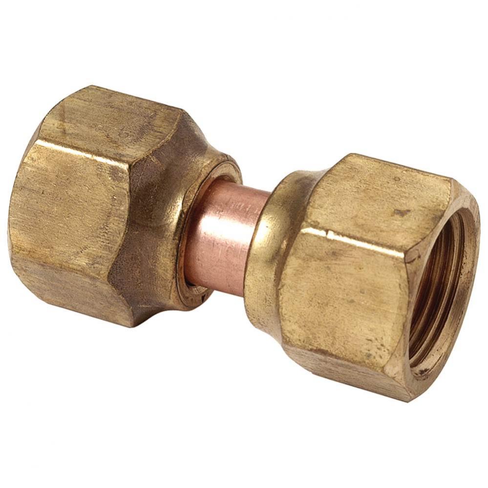 SWIVEL FLARE NUT CONNECTOR, 1/4'' OD TUBE, BOTH ENDS