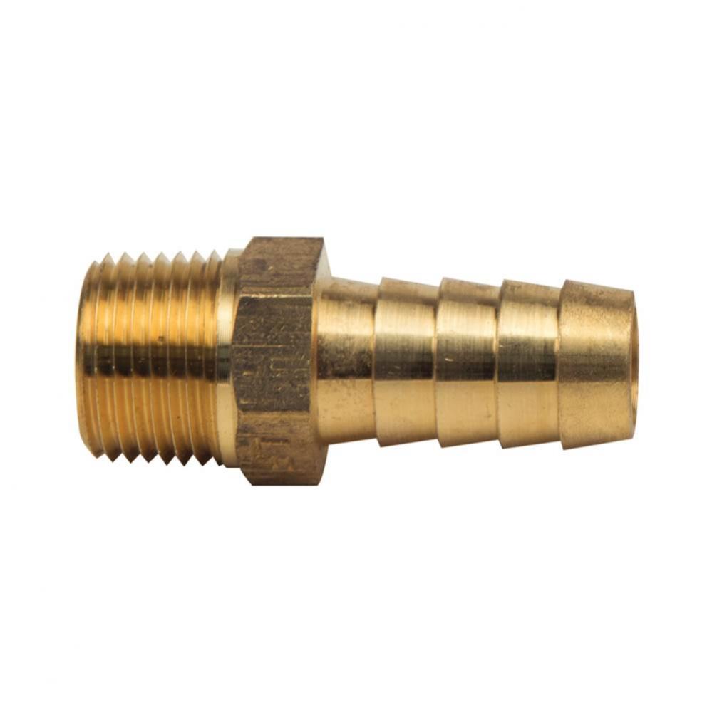 MALE HOSE BARB ADAPTOR, 1/8'' ID HOSE BARB X 1/4'' MIP