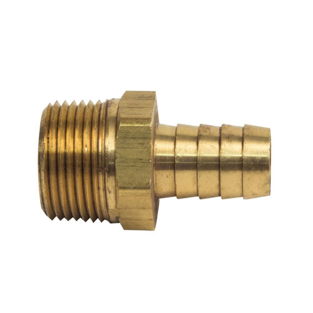 MALE HOSE BARB ADAPTOR, 3/16'' ID HOSE BARB X 1/8'' MIP