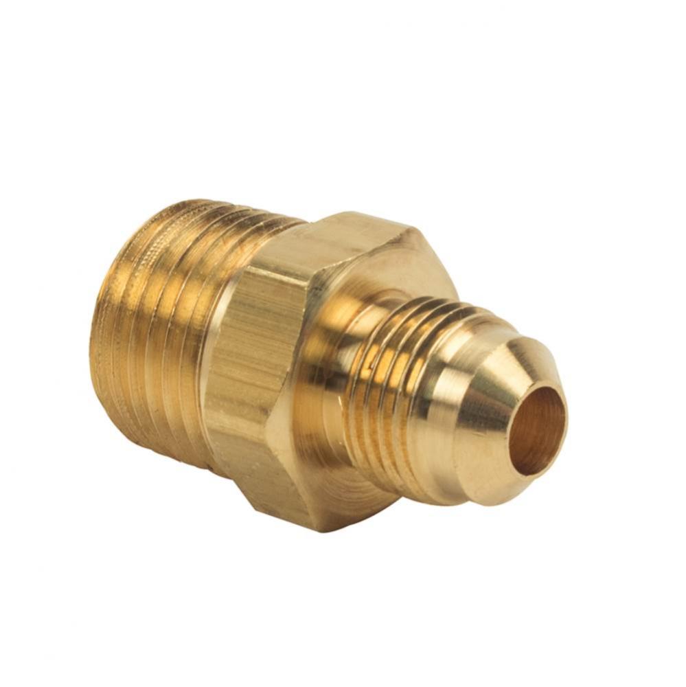 FLARE MALE REDUCING ADAPTOR, 3/8'' OD TUBE X 1/2'' MIP