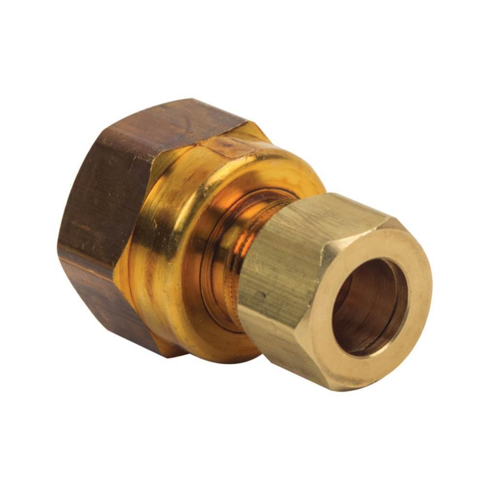 COMPRESSION FEMALE REDUCING ADAPTOR, 3/8'' OD TUBE X 1/2'' FIP