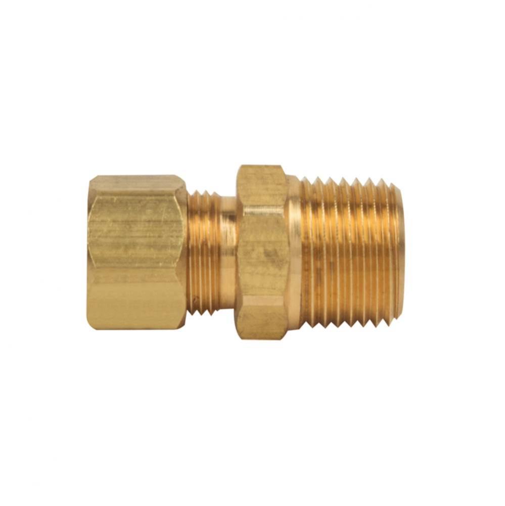 COMPRESSION MALE ADAPTOR, 3/8'' OD TUBE X 3/8'' MIP